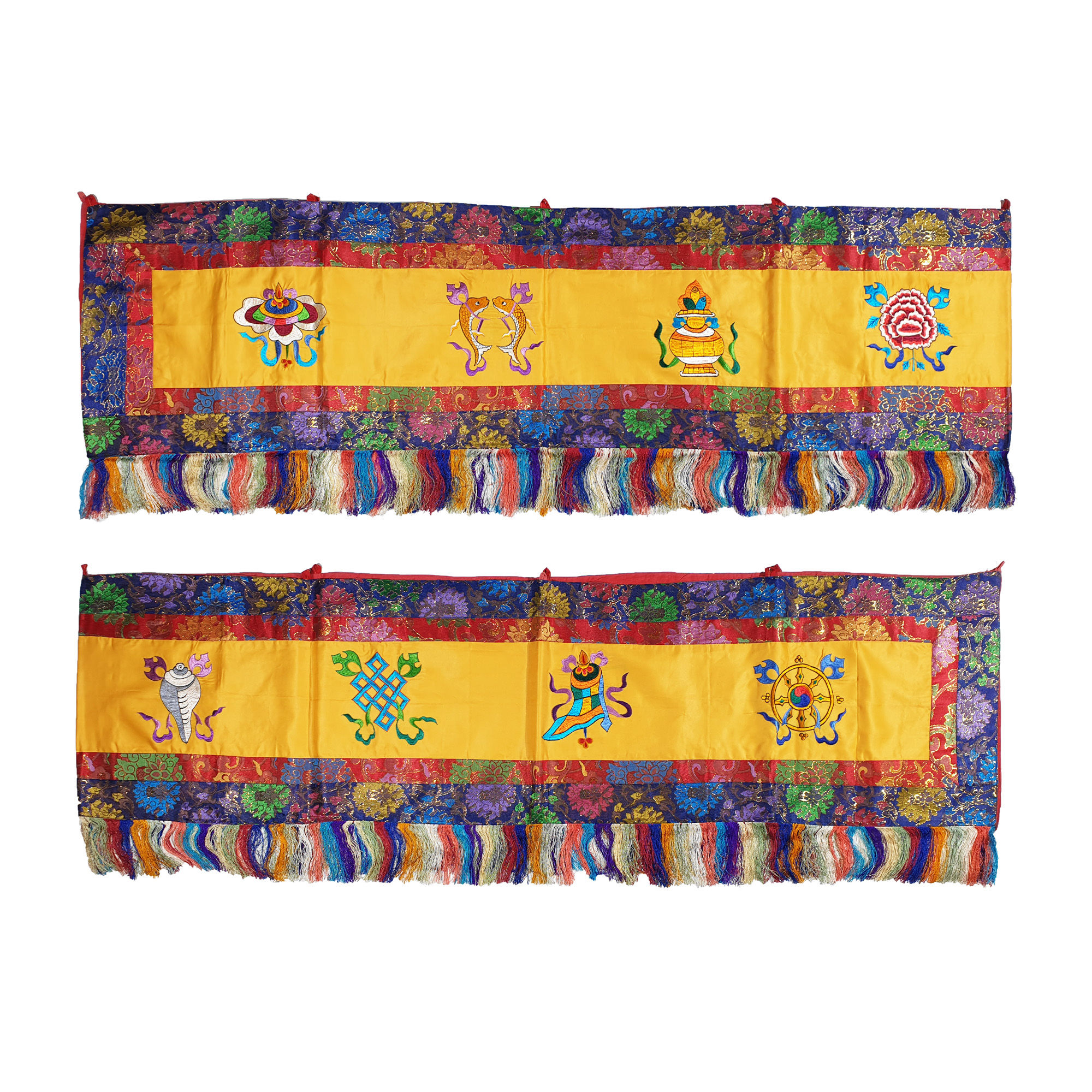 八吉祥布 Eight Lucky Signs 330x43cm/1pc/#68