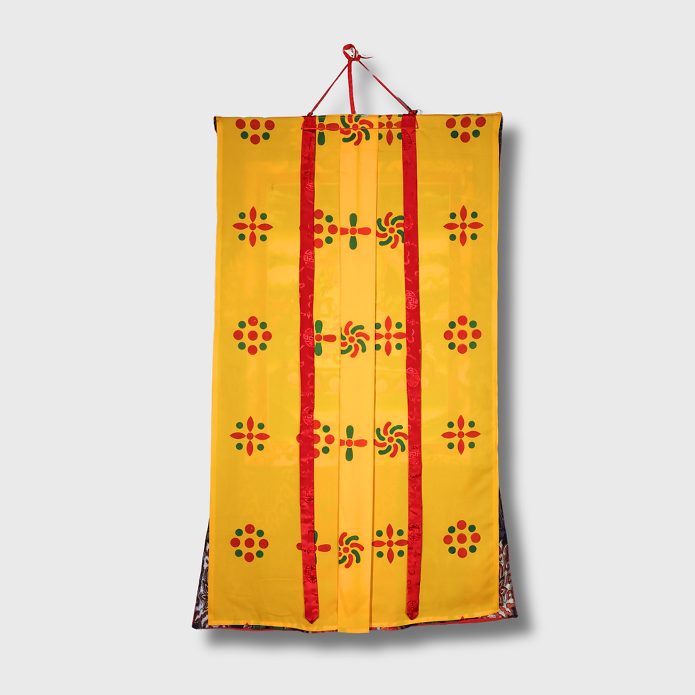 縮圖：唐卡 財寶天王 Lion Kuber Tanka #1