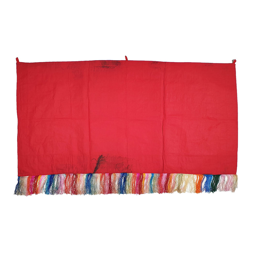 Thumbnail: 綜合咒語 蓮花 雙龍 八吉祥 橫布 Mix Mantras Decoration 110x57cm/1pc/#60