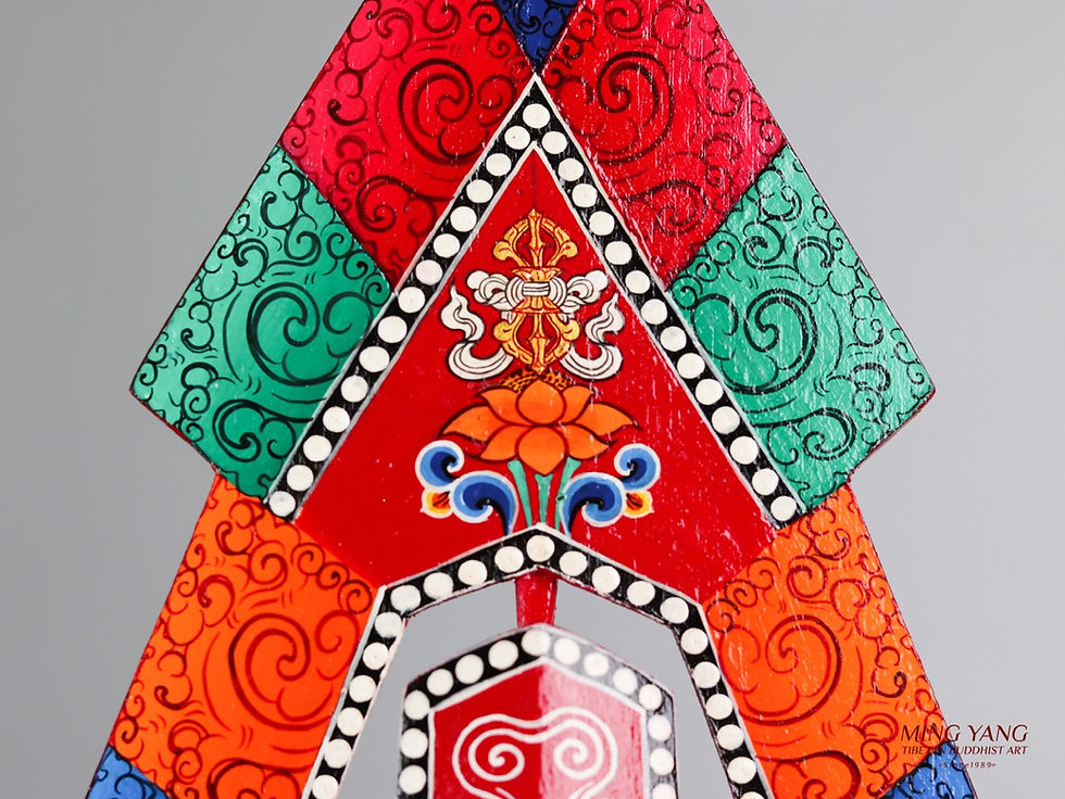 縮圖：百尊朵瑪/木製 Hundred Deities Torma/Wood 36cm