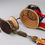 Thumbnail: 手鼓 骨 Bone Drum Damaru 7.5x6x6.5cm KD#9