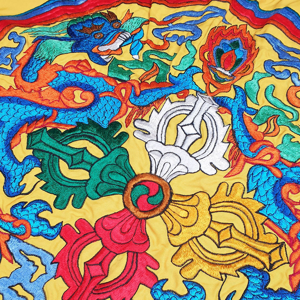 Thumbnail: 十字杵布 Double Dorje Cloth 68x68cm/1pc/#73
