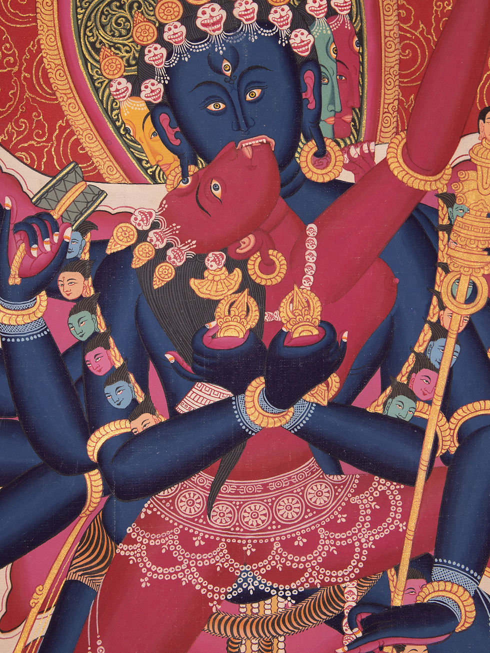 縮圖：唐卡 勝勒金剛 Chakrasambava Tanka
