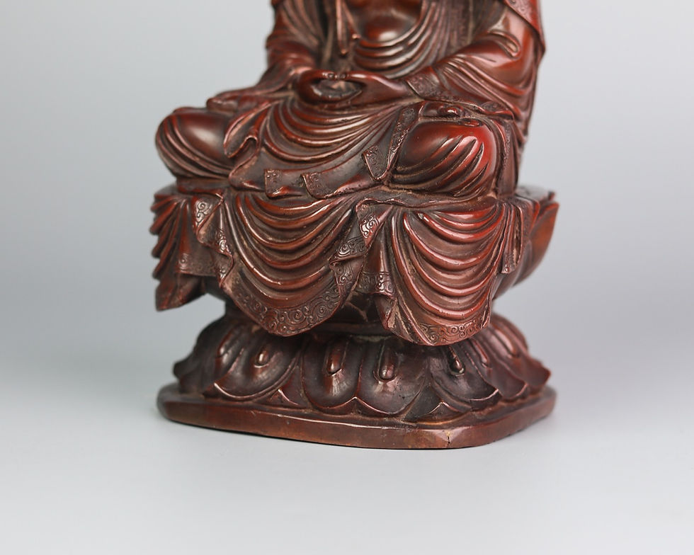 縮圖：阿彌陀佛 銅 顯教造型 手工 尼泊爾 8" (18.5 cm)