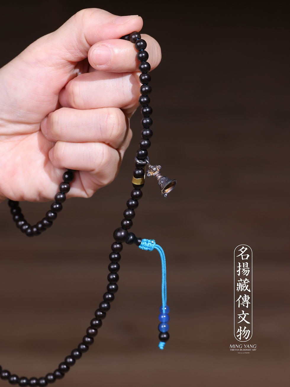 縮圖：黑瑪瑙 108 Black Agate stone #378