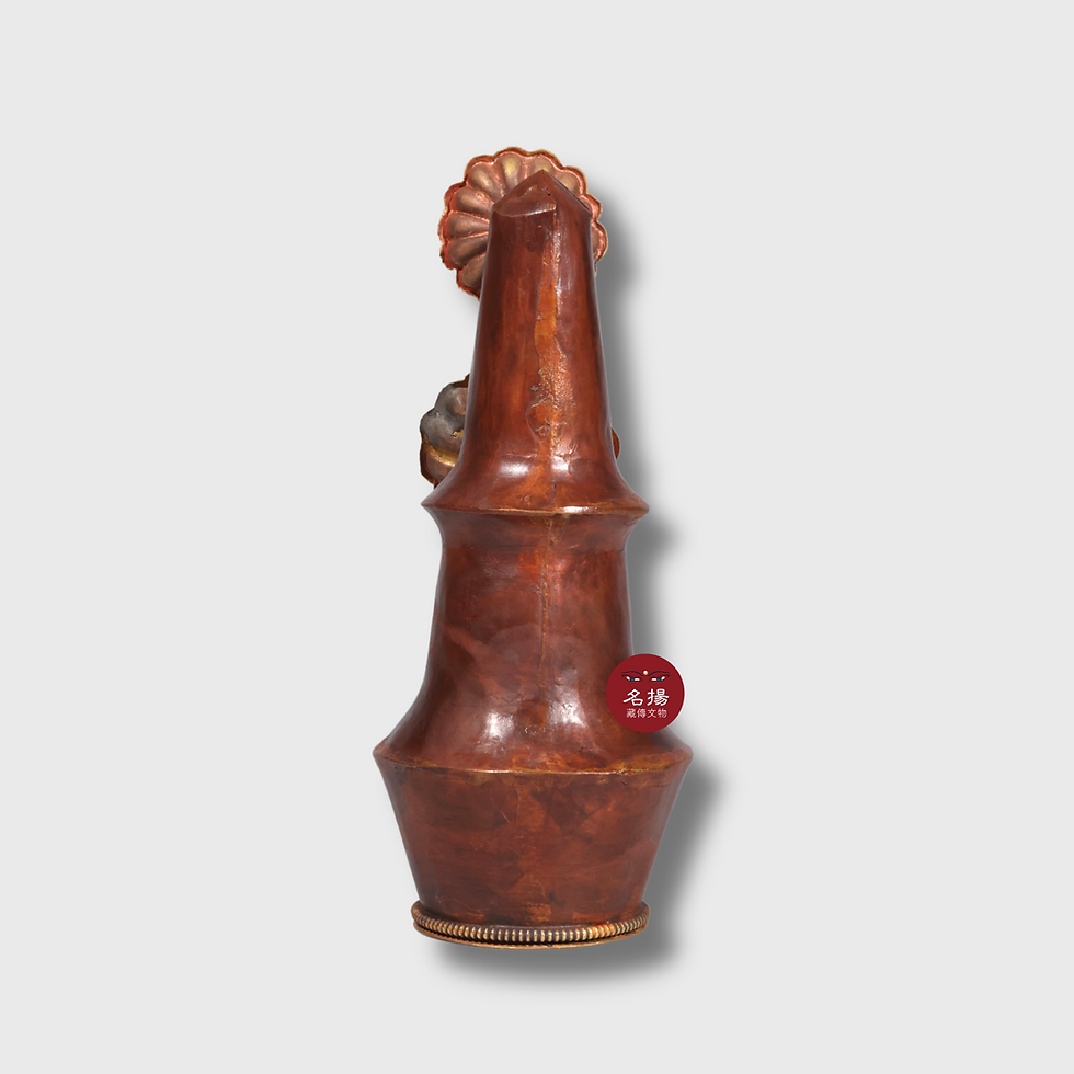 縮圖：八供多瑪/朵瑪 銅 半鎏金 Torma Copper Partly Gold Gilt 15x6cm/125g