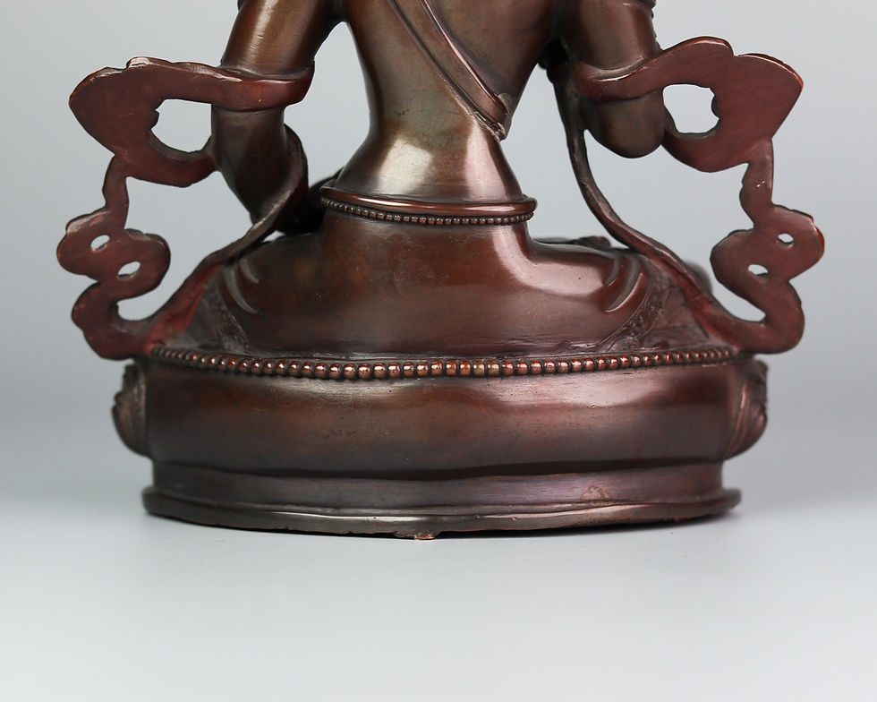 縮圖：金剛薩垛 銅 手工 尼泊爾 8" (21.5cm)