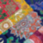 Thumbnail: 十字杵布 Double Dorje Cloth 93x82cm/sale#150