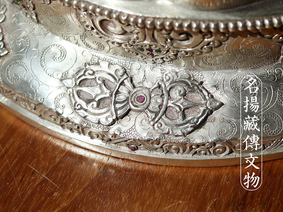 縮圖：金剛薩埵 銀佛像 手工 尼泊爾 Vajra Satwo Silver Statue Handmade Nepal 24cm/1824g