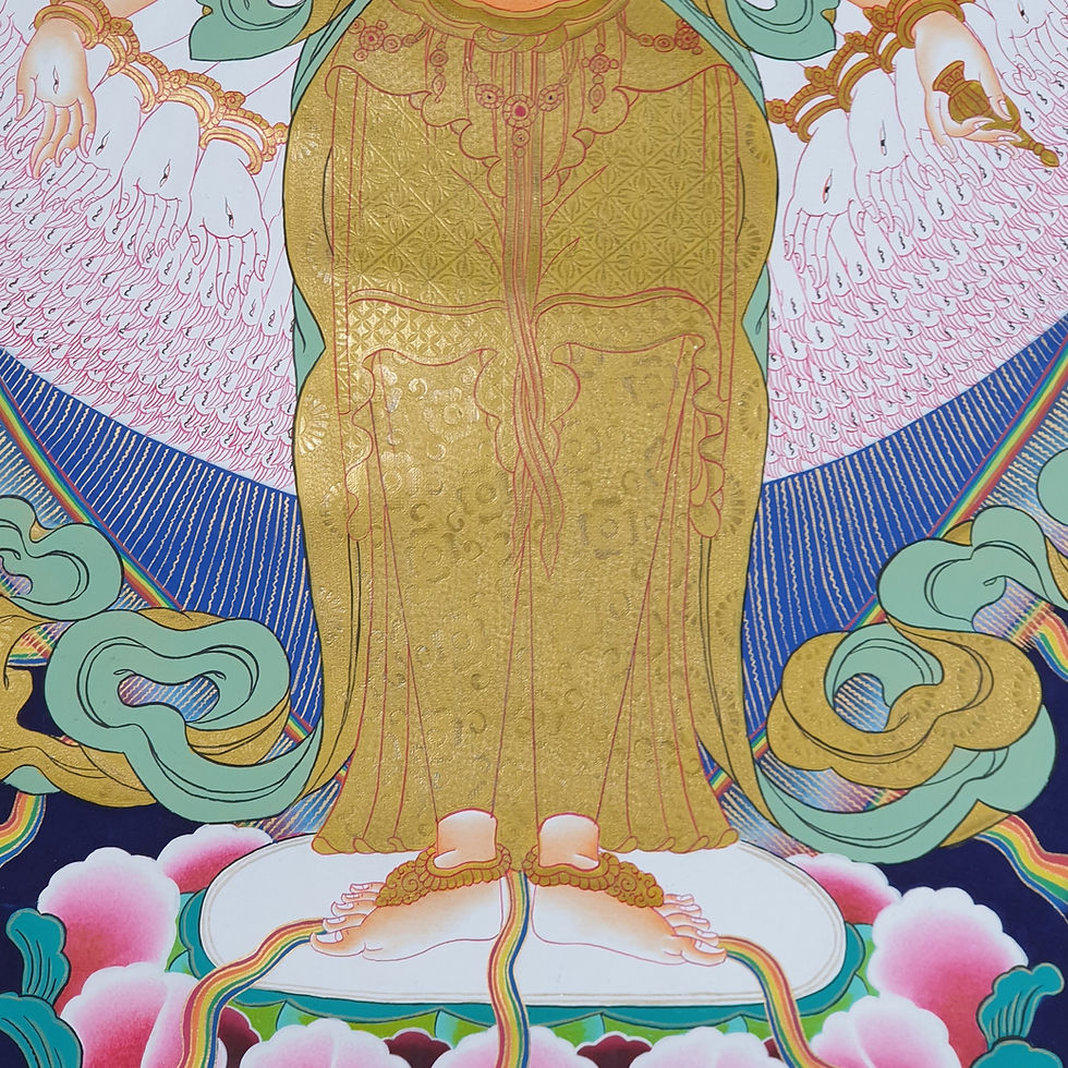 縮圖：千手觀音 唐卡 手繪 Avalokitesvara Tanka #10
