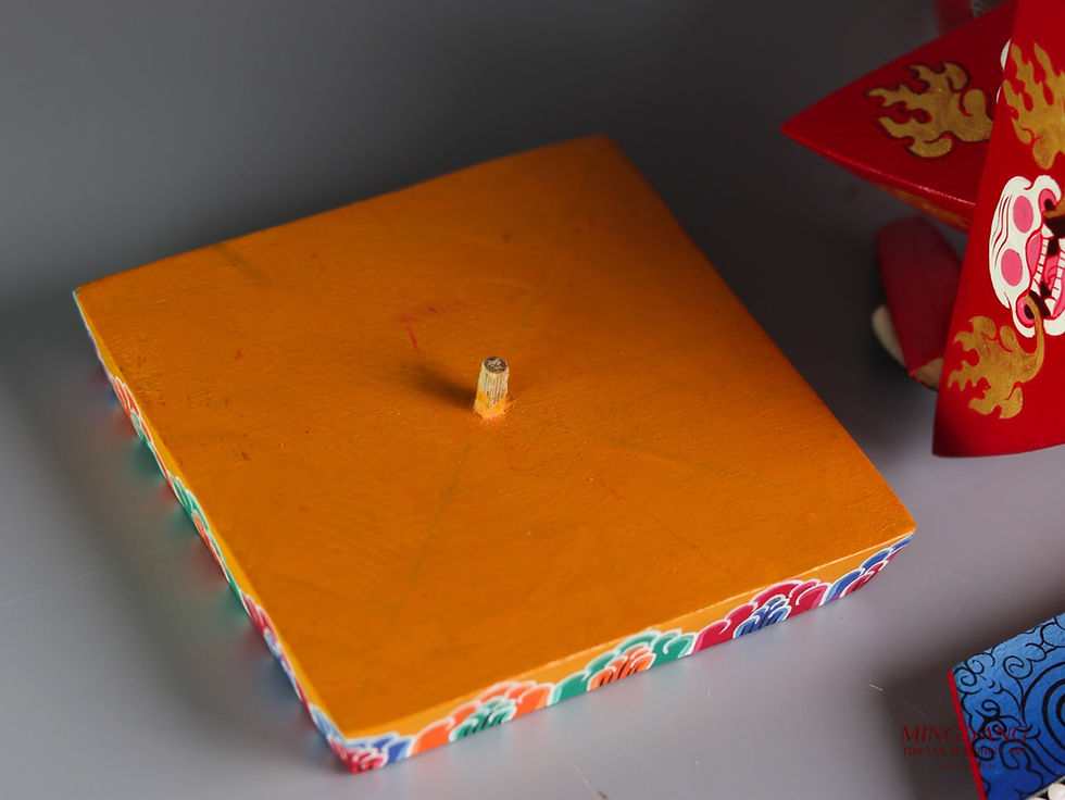 縮圖：黑空行母朵瑪/木製 Throma/Troma Nagmo Torma Wrathful Jogini/Dakini Wood 40cm