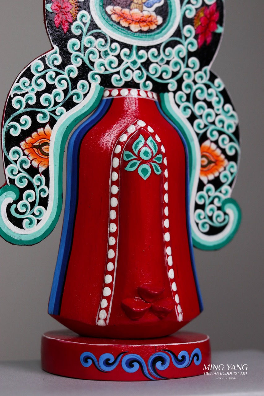 縮圖：蓮師藥師朵瑪/木製 Medicine Guru Rinpoche Torma/Wood 27cm