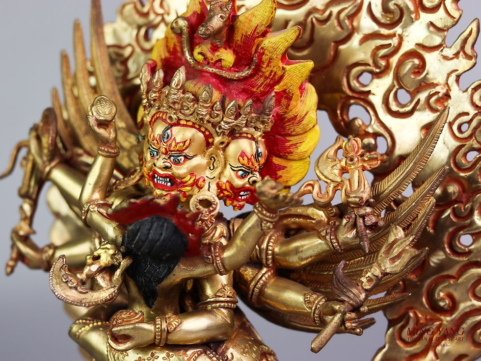 縮圖：馬頭明王 銅 全鎏金 手工 尼泊爾 12" (30cm) #8