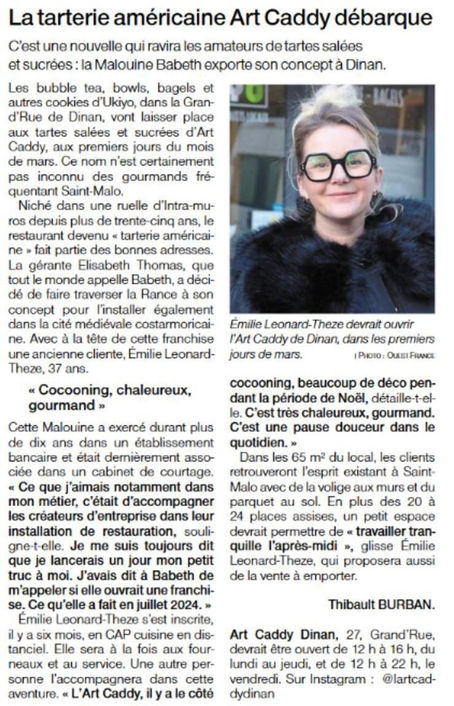L'Art Caddy arrive à Dinan !