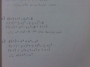 Funciones pares e impares