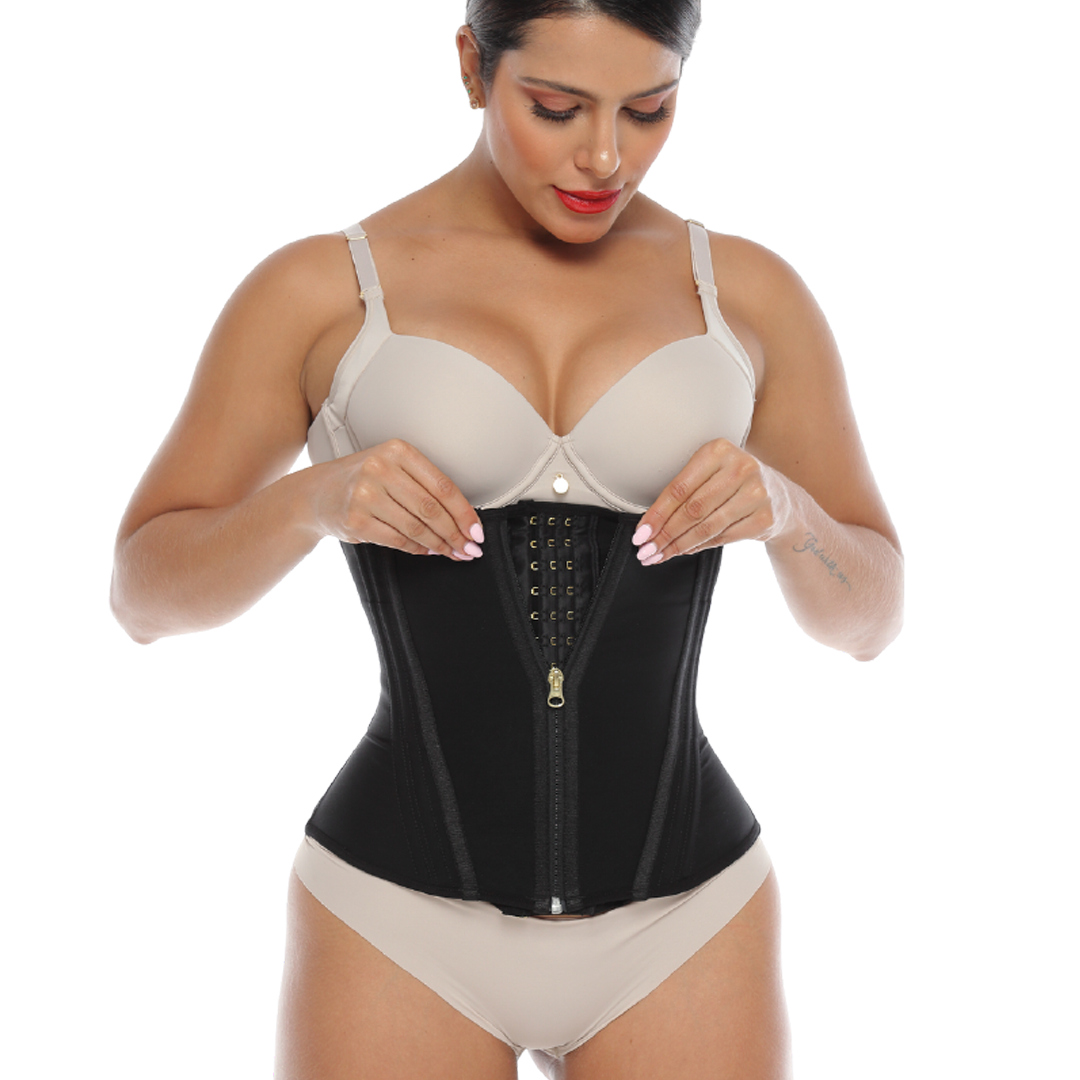 Cinturilla Reloj de Arena con Cremallera y Broches - REF. LZ3