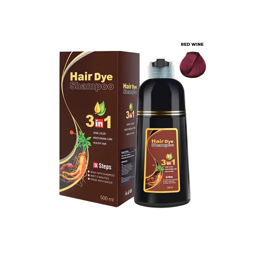 Hair Dye Shampoo 3 in 1 (Cover gray hair)