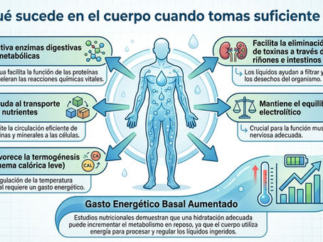 ¿Sabías que el agua es clave para bajar de peso?