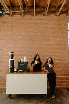 Baristas at the coffee cart