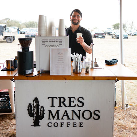 Coffee cart at wedding