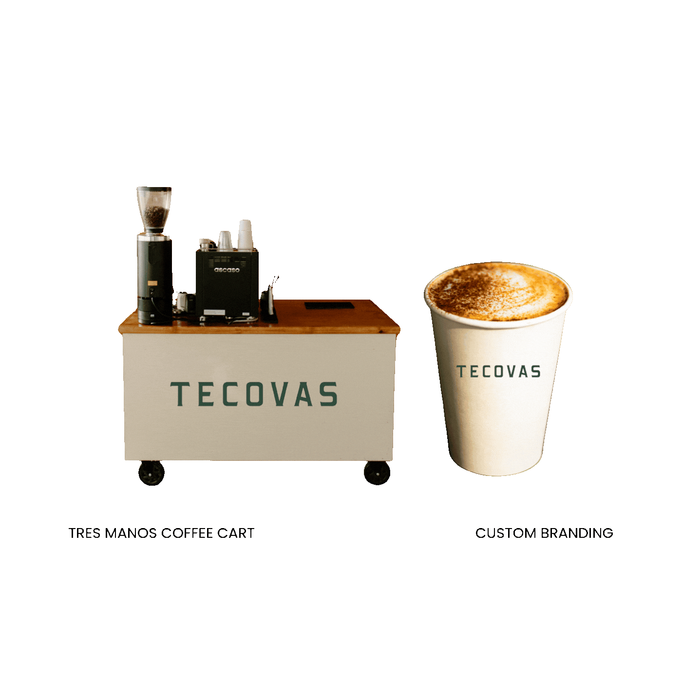 custom branding coffee cart