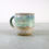 Thumbnail: Handmade Stoneware Mug with Blue-Green Glaze