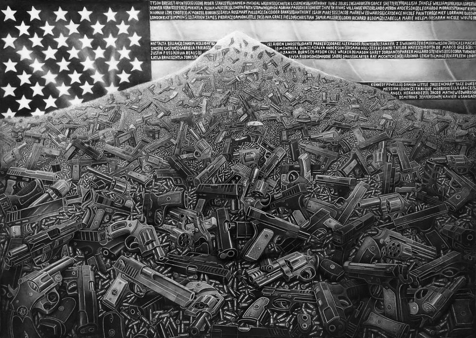 'Guns don't kill people bullets do'
