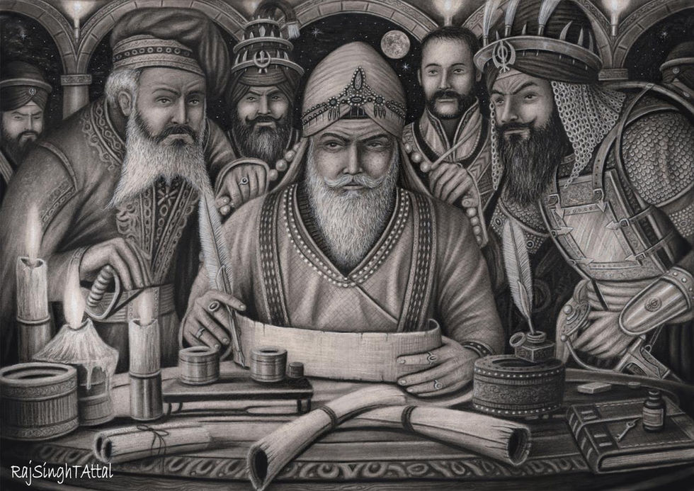 'Maharaja Ranjit Singh and his generals'