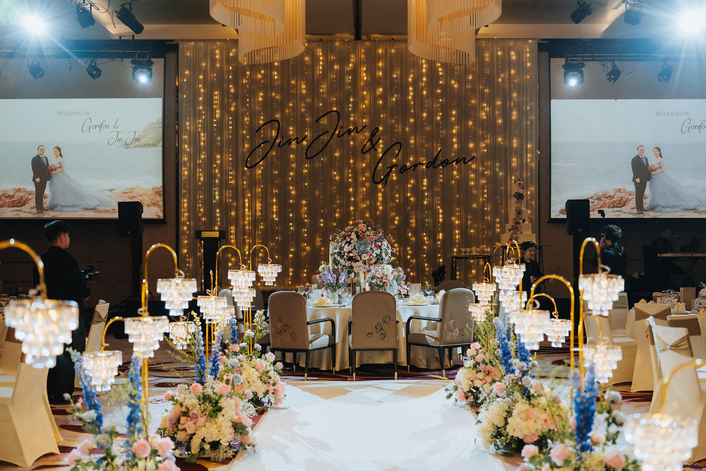 Elegant wedding reception hall