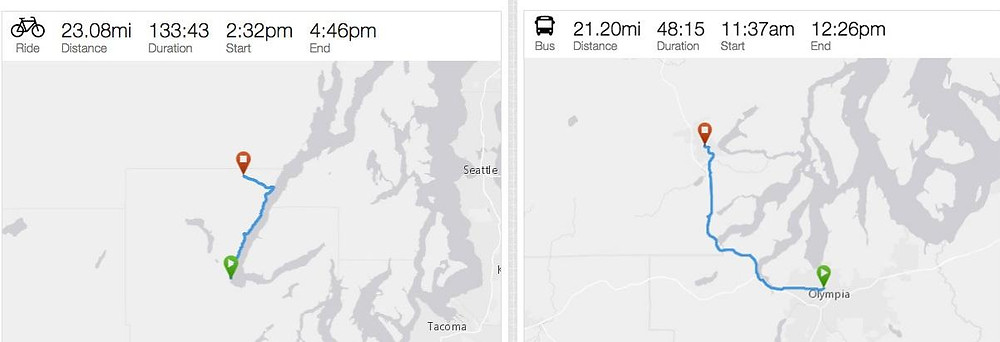 gps log showing where your car has been