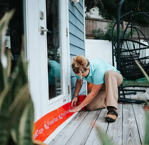 Home systems inspection during storm preparation in Vero Beach, Florida