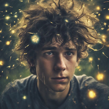 a young man with attention deficit hyper