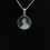 Thumbnail: Silver 16mm pendant, engraved with a message or a photo