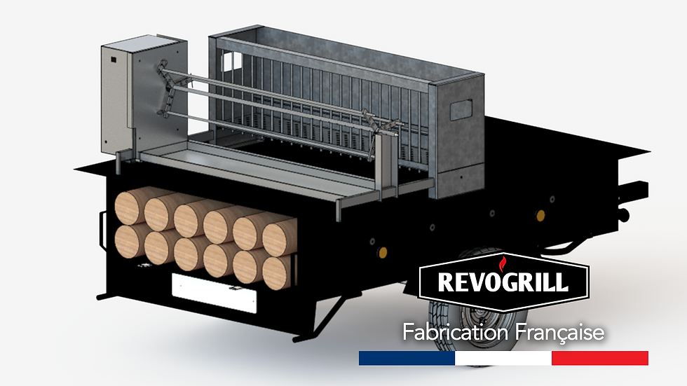 Tournebroche REMORQUE SIMPLE REVOGRILL WEB LARGE