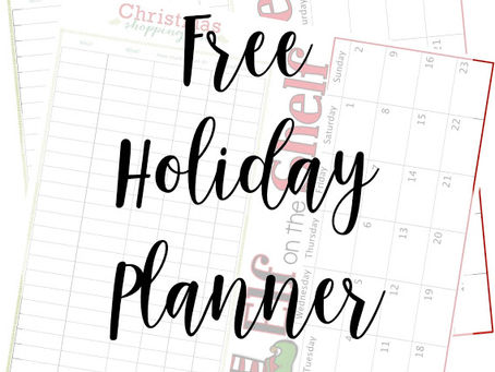 Free Printable Holiday Planning Calendar For 2018
