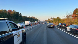 Two serious crashes reported in same area on Highway 401 west of Milton, Ontario.