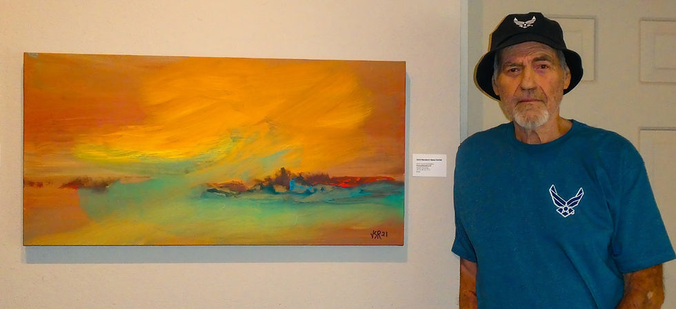 Victor with Sonoran Painted Sketches #9 at Tubac Center of the Arts show