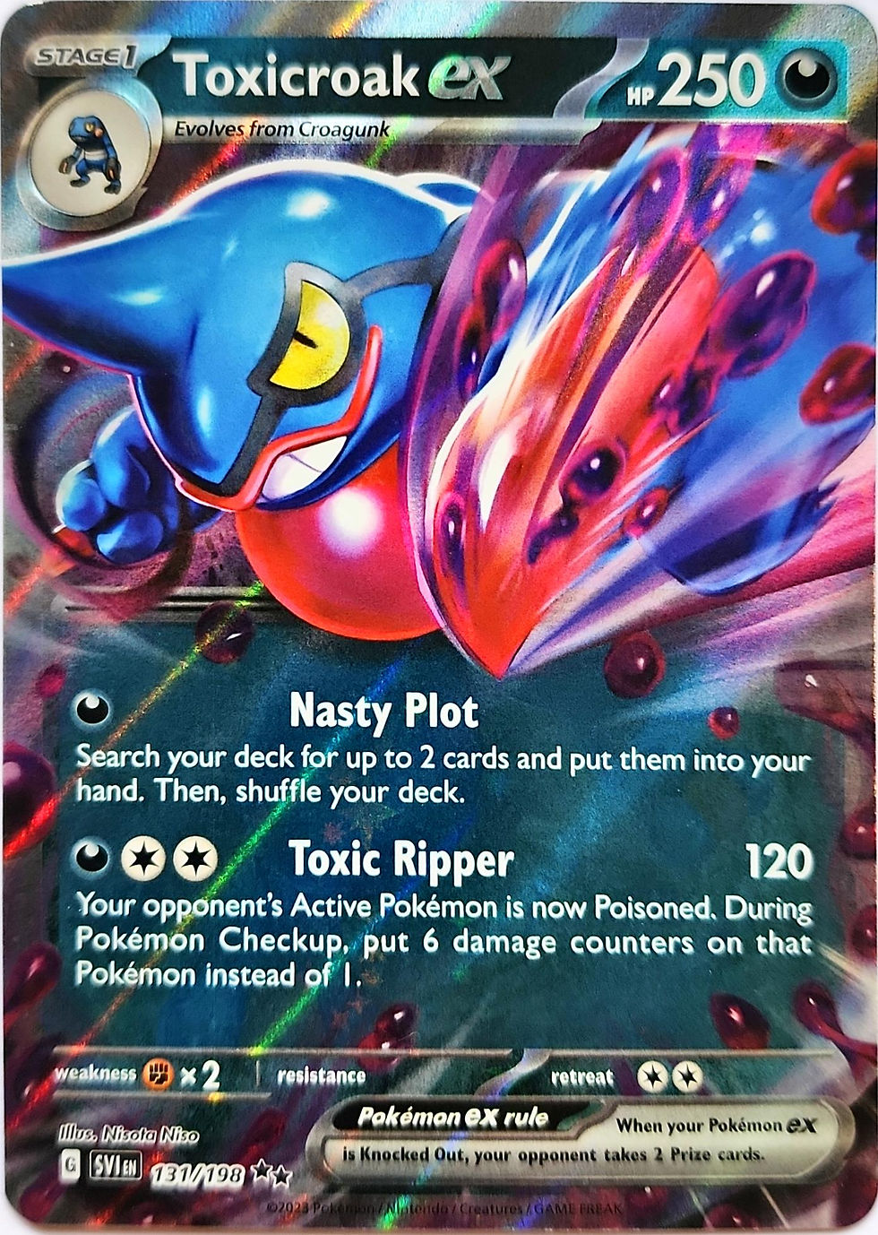 Toxicroak ex - 131/198 - Ultra Rare