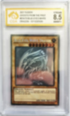 Blue-Eyes White Dragon - GFP2-EN175 - Ghost Rare 1st Edition CGA 8.5 NM/MT+