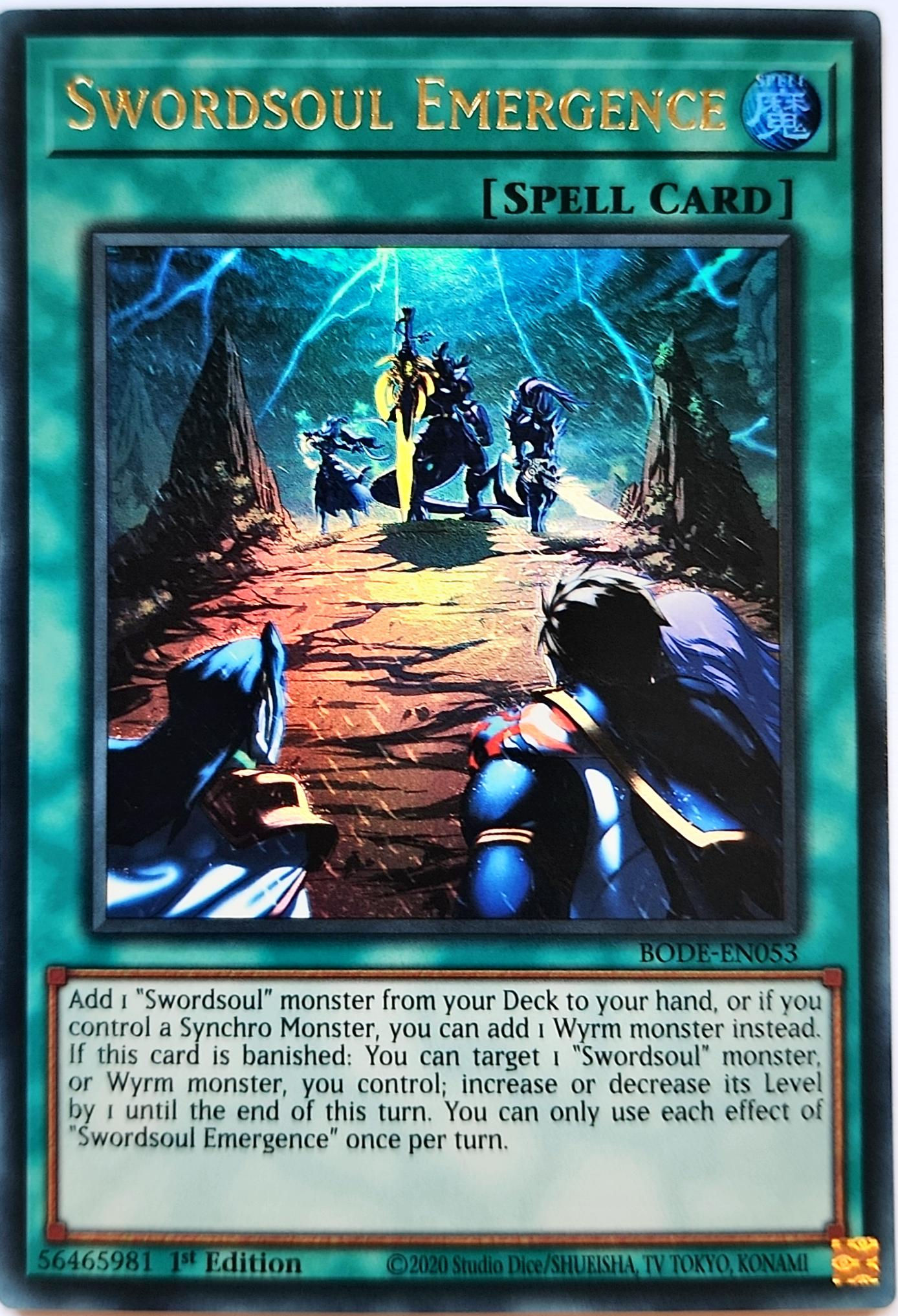 Swordsoul Emergence - BODE-EN053 - Ultra Rare 1st Edition - Near Mint