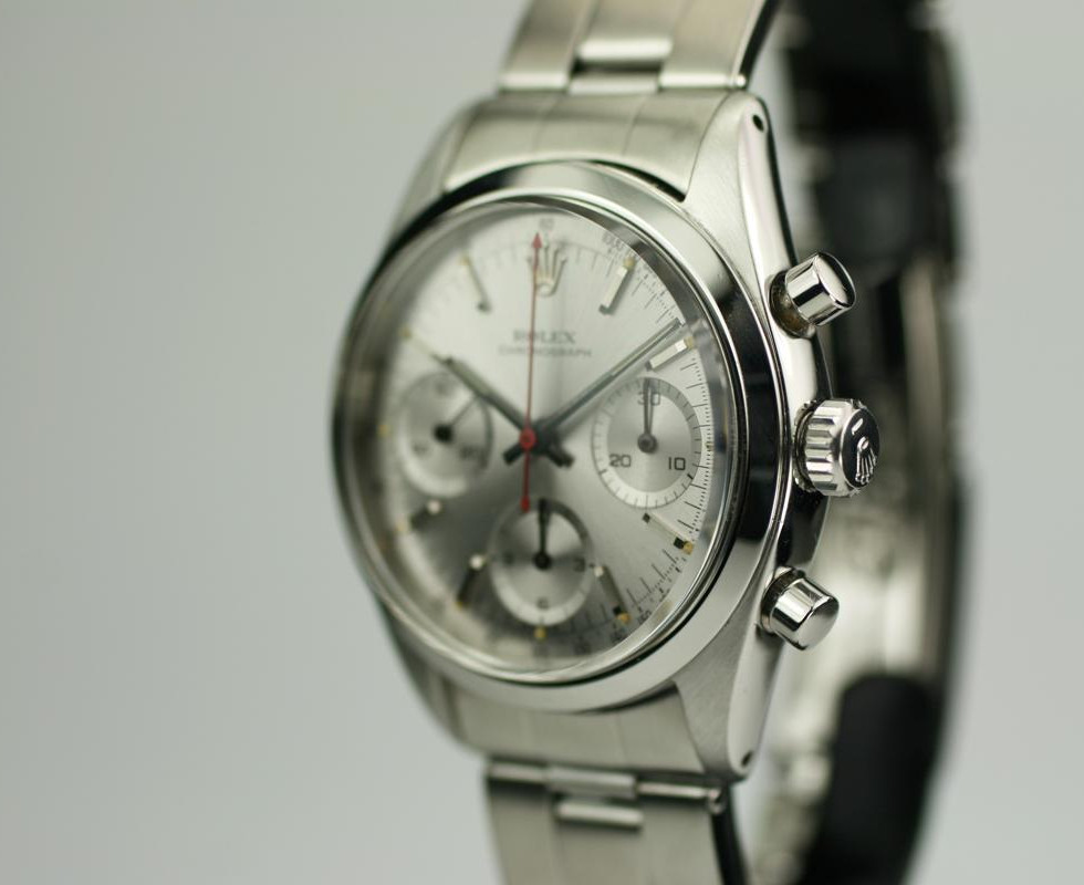 1963 Rolex Chronograph Ref. 6238 watch worn by George Lazenby as James Bond in the 1969 film On Her Majestys Secret Service
