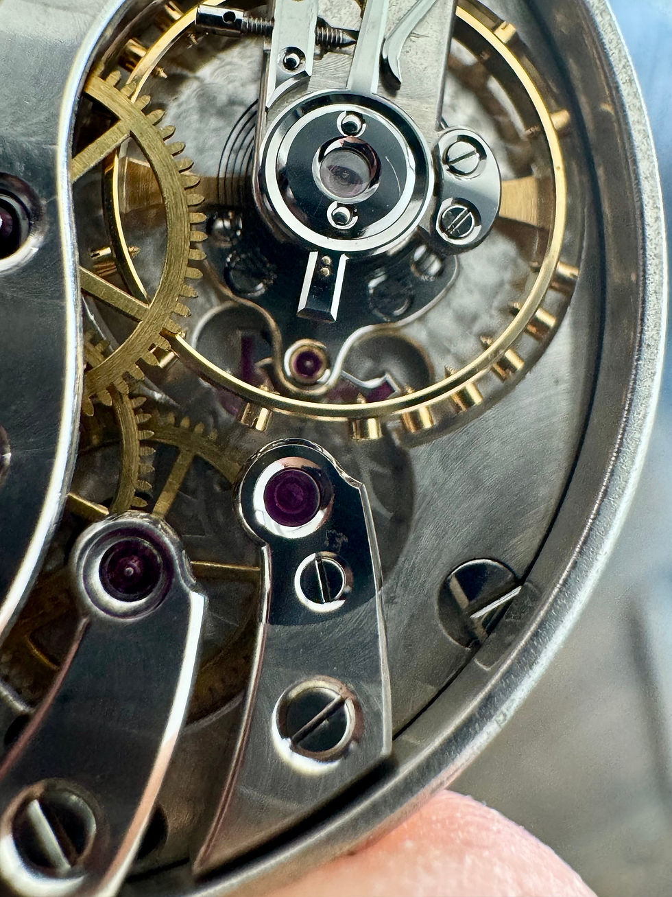 Patek Philippe watch movement balance close up