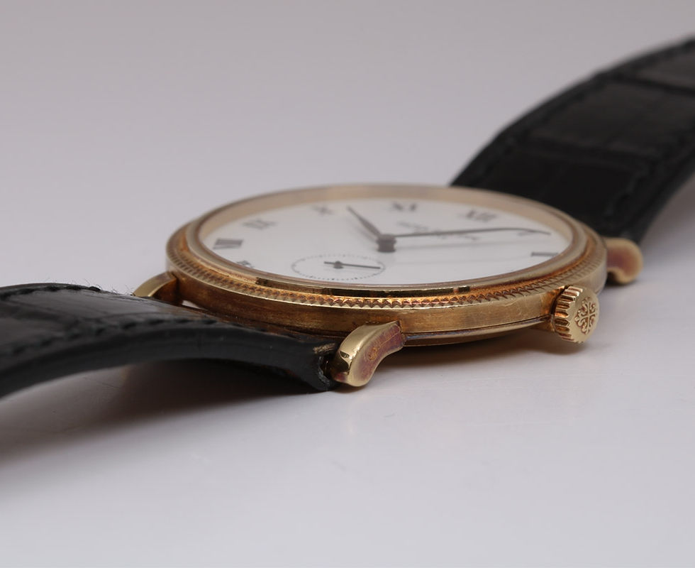 2005 Patek Philippe Calatrava 18K Yellow Gold Wrist Watch Ref. 3919J