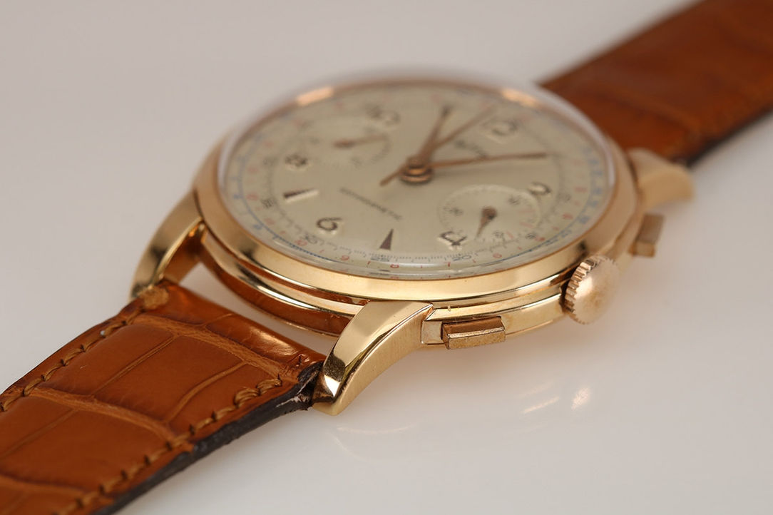 1940's Vetta Pink Gold Vintage Chronograph Ref. 1903 1