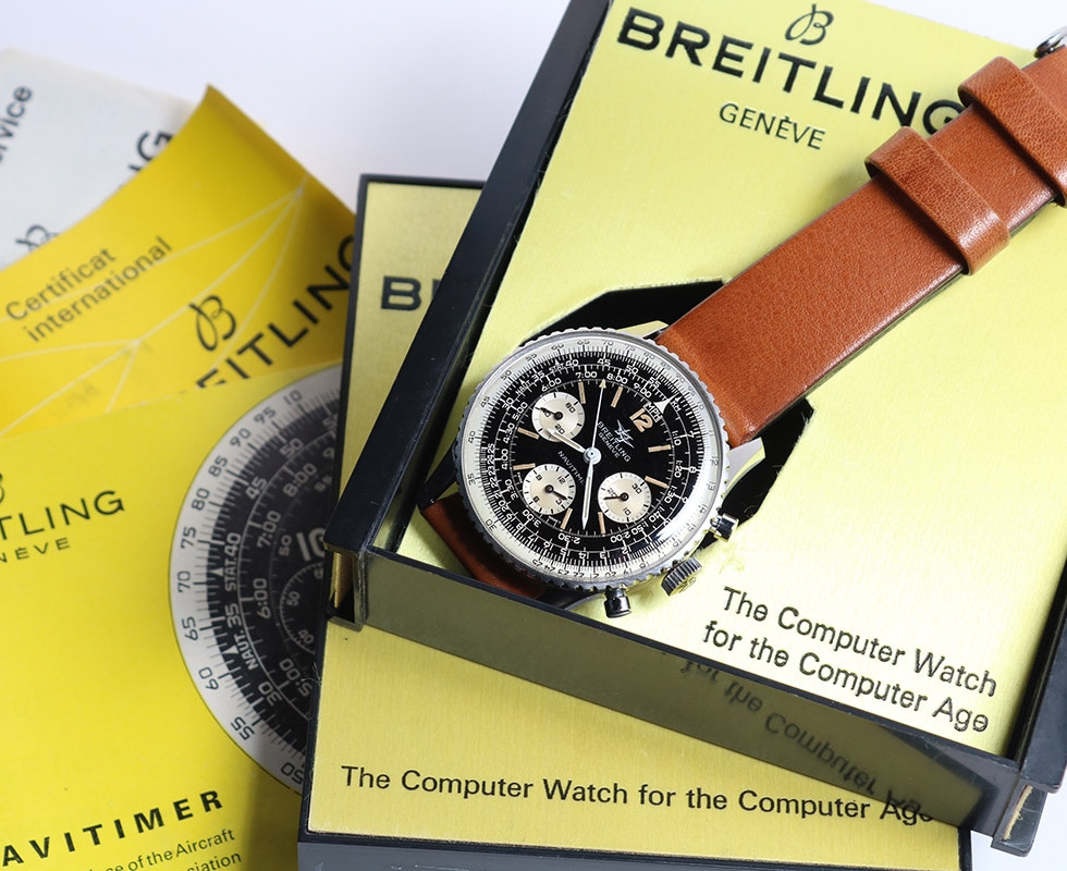 1960's Breitling Navitimer "Twin Jet" Ref. 806 With Box & Booklets