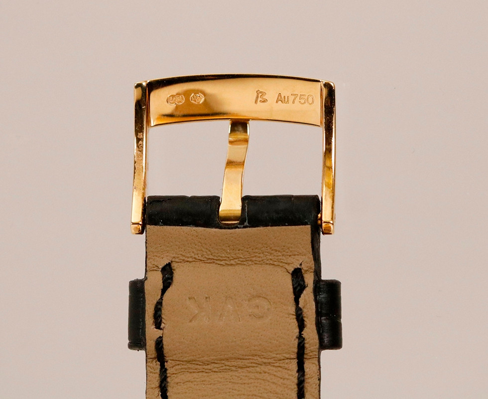 Inner Buckle With Hallmarks On 1942 Gold Vacheron Constantin Chronograph Ref. 4072 for Turler