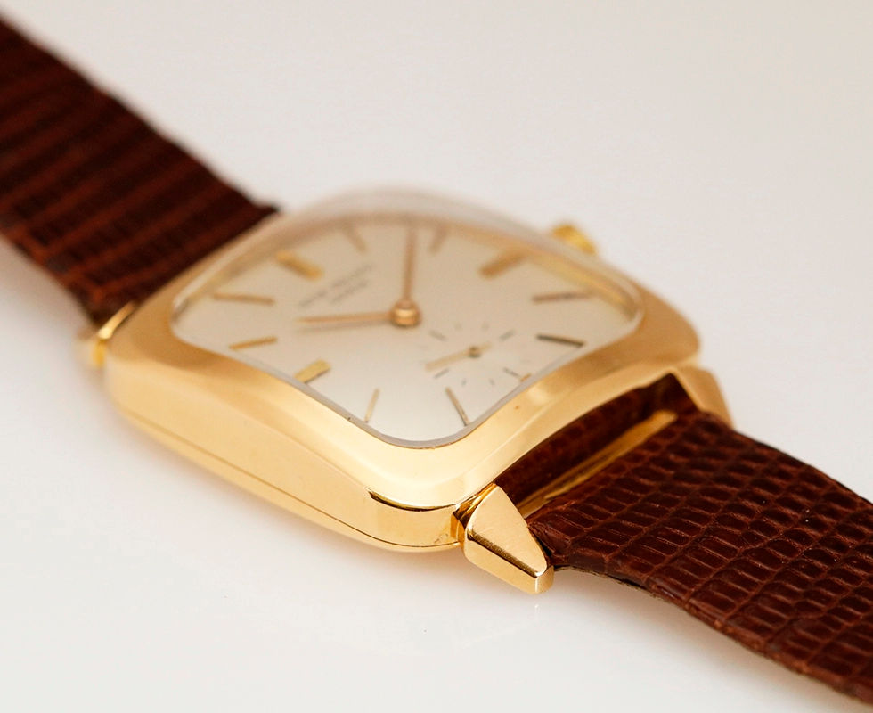 1957 Patek Philippe Gold Square "TV Screen" Vintage Automatic Wrist Watch Ref. 2540