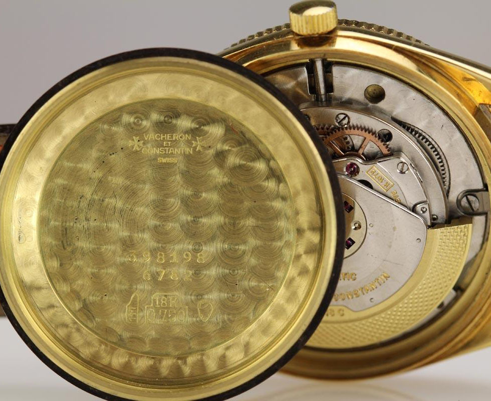 Inner Case Back Of 1960's Gold Vacheron Constantin Thunderbird Ref. 6782