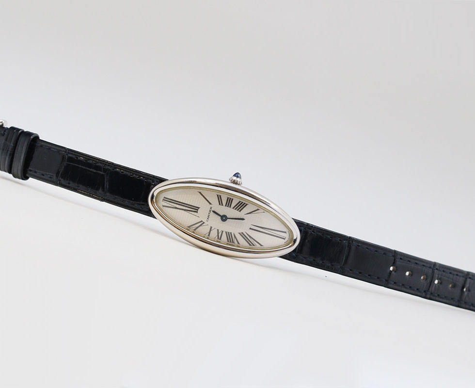 2000's Cartier 18K White Gold Baignoire Allongeé Ref. 2514
