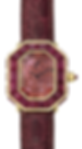 Vintage Ruby Skeletonized special order Cartier watch